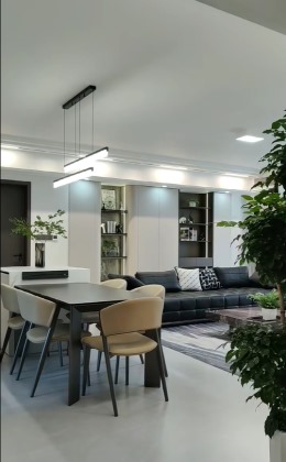 【桂林星艺装饰】彰泰沁园春125㎡意式极简完工实景